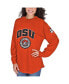 Фото #2 товара Women's Orange Oklahoma State Cowboys Edith Long Sleeve T-shirt