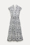 Платье с контрастной вышивкой — zw collection ZARA