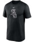 Фото #2 товара Men's Black Chicago White Sox Large Logo Legend Performance T-shirt