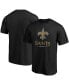Фото #1 товара Men's Black New Orleans Saints Big and Tall Team Logo Lockup T-shirt