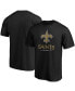 Men's Black New Orleans Saints Big and Tall Team Logo Lockup T-shirt