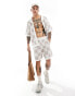 The Couture Club co-ord knitted checkerboard shorts in off white