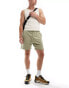 ONLY & SONS pull on jersey short in sage Зеленый, L - W34 - фото #1