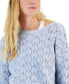 Фото #3 товара Juniors' Long-Sleeve Pointelle Sweater