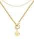 Фото #9 товара 14K Gold Plated Stella Initial Layering Necklace Set