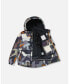 ფოტო #2 პროდუქტის Big Boys Two Piece Snowsuit Solid Pant And Print Jacket Dark Gray Camo