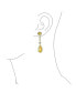 ფოტო #3 პროდუქტის Wedding Canary Yellow AAA Cubic Zirconia Halo Long Pear Solitaire Teardrop CZ Statement Dangle Chandelier Earrings Pageant Bridal Party Gold Plated