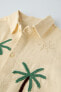 Фото #5 товара Рубашка с вышивкой «солнце и пальмы» ZARA