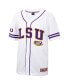 Фото #2 товара Men's White LSU Tigers Free Spirited Mesh Button-Up Baseball Jersey