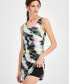 Women's Shibori Wave Printed Performance Dress, Created for Macy's