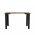 Фото #1 товара Preston Rectangle Writing Desk With Steel Legs Mahogany