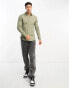 Фото #4 товара New Look muscle fit poplin shirt in light khaki