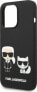 Karl Lagerfeld Etui Karl Lagerfeld KLHMP14XSSKCK Apple iPhone 14 Pro Max hardcase czarny/black Liquid Silicone Karl & Choupette Magsafe