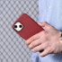 Фото #4 товара iCarer iCarer Case Leather pokrowiec etui z naturalnej skóry do iPhone 14 Plus czerwony (kompatybilne z MagSafe)