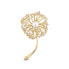 Romantic gilded brooch 2in1 with real white pearl JL0729