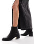 Фото #1 товара New Look heeled chelsea boot in black