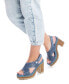 ფოტო #3 პროდუქტის Women's Cross Strap Heeled Sandals By