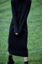 Фото #3 товара Длинное трикотажное платье ZARA