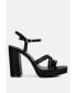 ფოტო #1 პროდუქტის Whiskers High Heel Platform Strappy Sandals