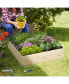 Raised Garden Bed No Bottom Wooden Planter Box For Vegetables