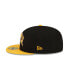 Фото #4 товара Men's X Staple Black, Gold Pittsburgh Steelers Pigeon 59Fifty Fitted Hat