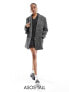 Фото #1 товара ASOS DESIGN Tall oversized tailored jacket in black herringbone