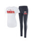 Фото #1 товара Women's White, Charcoal Kansas City Chiefs Sonata T-shirt and Leggings Set