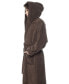 ფოტო #14 პროდუქტის Men's Thick Full Ankle Length Hooded Turkish Cotton Bathrobe