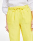 Фото #4 товара Women's 100% Linen Drawstring-Waist Pants, Created for Macy's