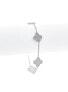 ფოტო #2 პროდუქტის Rhodium Pave Clover Station Bracelet