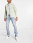 Фото #3 товара Topman stretch slim stacker jeans with zip In light wash blue