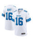 Men's Jared Goff White Detroit Lions Game Jersey