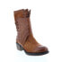 Фото #2 товара A.S.98 Callhoun A22208-101 Womens Brown Leather Zipper Casual Dress Boots 7