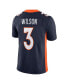 ფოტო #4 პროდუქტის Men's Russell Wilson Navy Denver Broncos Alternate Vapor Limited Jersey