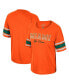 ფოტო #1 პროდუქტის Women's Orange Miami Hurricanes I'm Gliding Here Rhinestone T-shirt