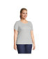 Фото #3 товара Plus Size Cotton Rib T-shirt