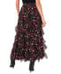 Фото #2 товара Women's Ruffled Floral-Print Maxi Skirt