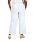 Фото #3 товара Plus Size Gauze Drawstring Pants, Created for Macy's