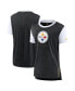 ფოტო #1 პროდუქტის Women's Black Pittsburgh Steelers Team T-shirt