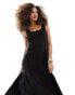 Фото #4 товара ASOS DESIGN seamed maxi tennis sundress in black