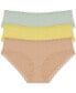 Фото #1 товара Bliss Lace-Trim Cotton Brief Underwear 3-Pack 156058MP