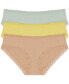 Фото #1 товара Bliss Lace-Trim Cotton Brief Underwear 3-Pack 156058MP