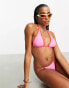 COLLUSION contrast bind bikini bottom in pink 38 - фото #4