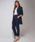 ფოტო #4 პროდუქტის Women's Windowpane One-Button Blazer