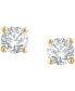 ფოტო #5 პროდუქტის Diamond Stud Earrings (1/2 ct. t.w.) in 14k White or Yellow Gold