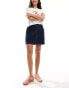 Фото #2 товара Selected Femme denim mini skirt in dark blue