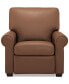 Фото #24 товара Orid 36" Leather Roll Arm Pushback Recliner, Created for Macy's