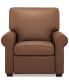 Orid 36" Leather Roll Arm Pushback Recliner, Created for Macy's