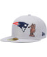 Men's Gray New England Patriots City Describe 59FIFTY Fitted Hat