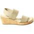 Фото #1 товара VANELi Chila Wedge Womens Off White Casual Sandals 307887